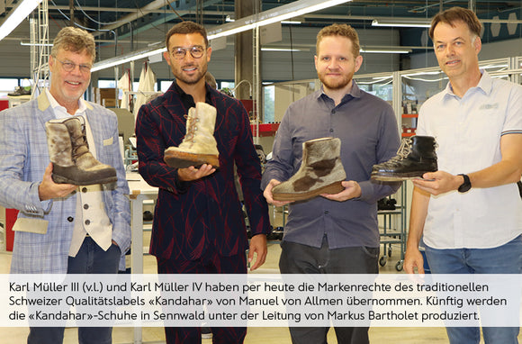 Schuhmarke bleibt in Schweizer Händen : La famille d'entrepreneurs Müller s'empare de "Kandahar".