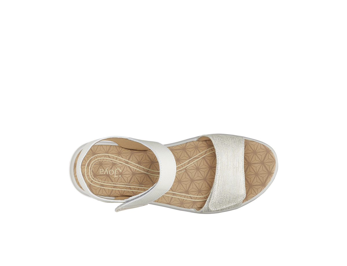 Flores Beige Metallic