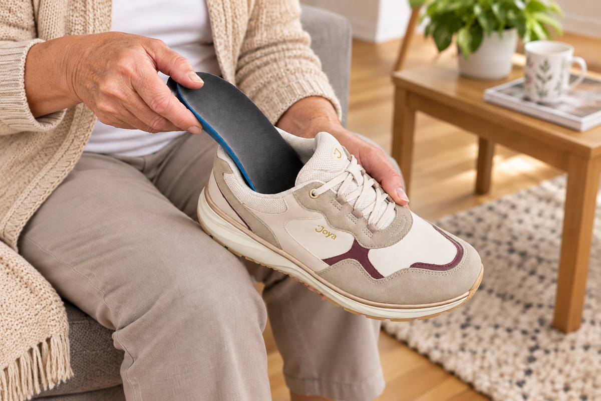 Kann ich Joya Schuhe mit Einlagen tragen?