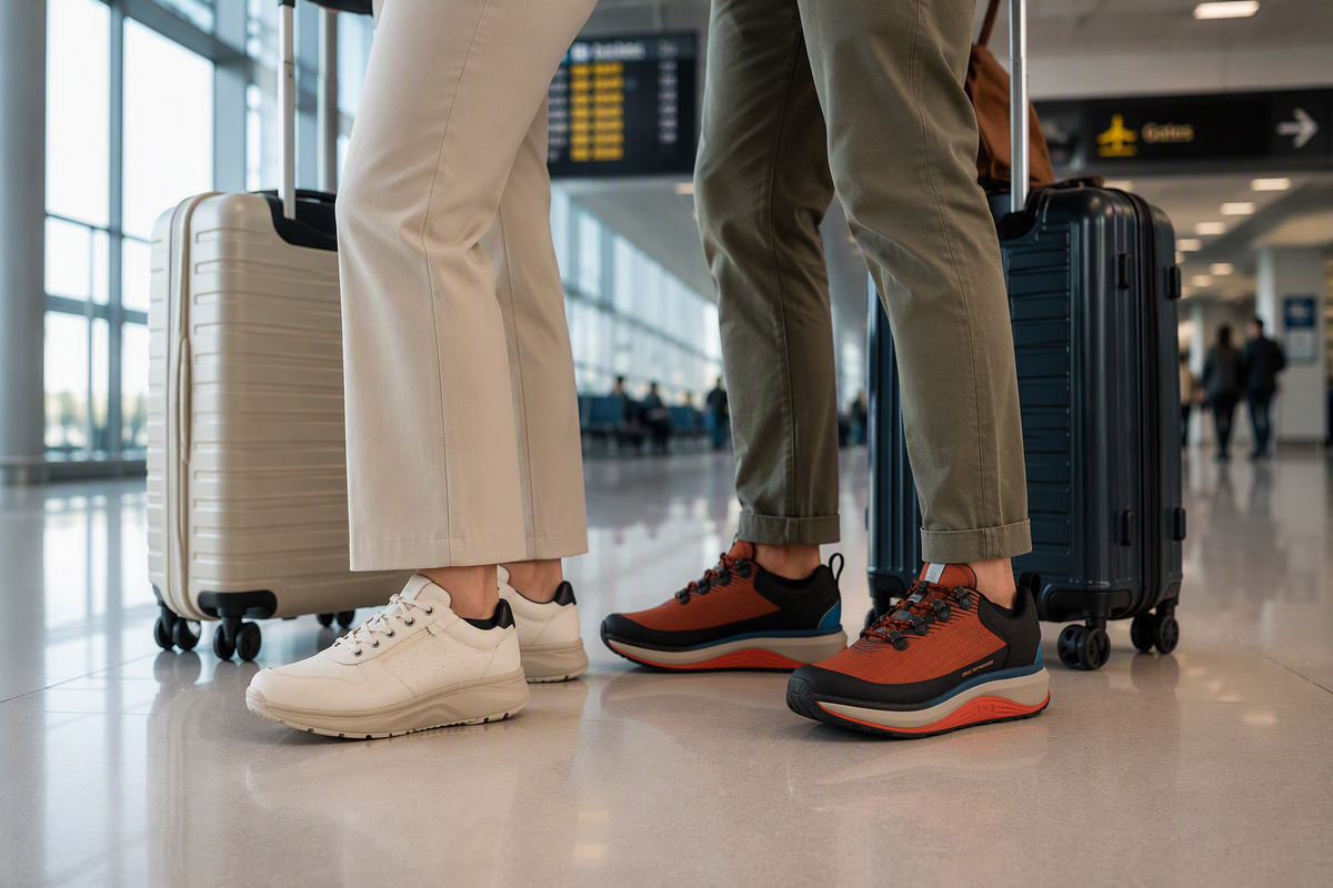 Welche Schuhe eignen sich für Flugreisen?